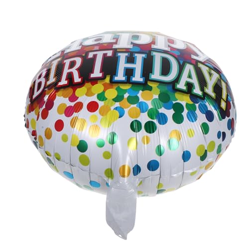CORHAD 6 Stück Teiliges Runde Happy Birthday Aluminiumfolie Ballons Leicht und Robust Schwebend mit Helium Wiederverwendbar Einfache Befüllung Partydekoration für Innen und Außen CORHAD 6 Stück Teiliges Runde Happy Birthday Aluminiumfolie Ballons Leicht und Robust Schwebend mit Helium Wiederverwendbar Einfache Befüllung Partydekoration für Innen und Außen von CORHAD