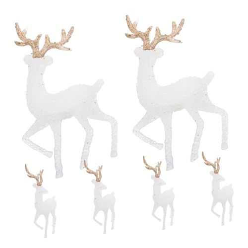 CORHAD 6 Stück Weihnachtsdeko Rentierfiguren aus Bruchfestem Kunststoff Stehende Elch-Dekorationen für Festliche Tisch Wohnraumgestaltung Langlebige Weihnachtsornamente für Innenbereich CORHAD 6 Stück Weihnachtsdeko Rentierfiguren aus Bruchfestem Kunststoff Stehende Elch-Dekorationen für Festliche Tisch Wohnraumgestaltung Langlebige Weihnachtsornamente für Innenbereich von CORHAD