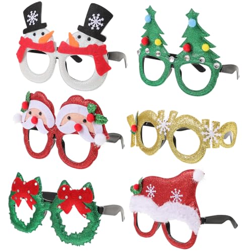 CORHAD Weihnachtsgläser Kinderparty Party Brillen 6 Stück Weihnachtsfeier Brillen Mit Bunten Rahmen Lustige Weihnachtsbrillen Für Und Ideale Für Die Weihnachtsfeier Festliche Dekoration Für Das CORHAD Weihnachtsgläser Kinderparty Party Brillen 6 Stück Weihnachtsfeier Brillen Mit Bunten Rahmen Lustige Weihnachtsbrillen Für Und Ideale Für Die Weihnachtsfeier Festliche Dekoration Für Das von CORHAD