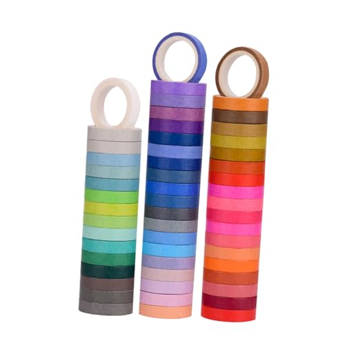 CORHAD 60 Rolle Washi Tape Bunte Klebebänder für Geschenkverpackung DIY Basteln Dekoratives Papierband Vielseitig Verwendbar für Scrapbooking Planer Journaling CORHAD 60 Rolle Washi Tape Bunte Klebebänder für Geschenkverpackung DIY Basteln Dekoratives Papierband Vielseitig Verwendbar für Scrapbooking Planer Journaling von CORHAD