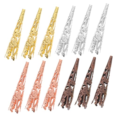 CORHAD 60 Stück Perlenkappen Form Metall Endkappen für Schmuckherstellung DIY Schmuck Zubehör Trompetenblüten Design Mix Farben Leichte Bastelperlen für Armbänder und Halsketten CORHAD 60 Stück Perlenkappen Form Metall Endkappen für Schmuckherstellung DIY Schmuck Zubehör Trompetenblüten Design Mix Farben Leichte Bastelperlen für Armbänder und Halsketten von CORHAD