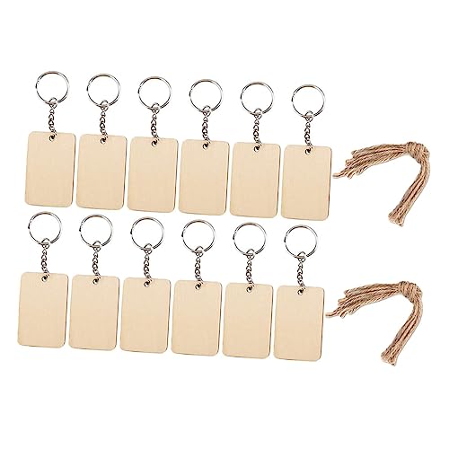 CORHAD 60 Stück Teiliges DIY Holzanhänger Set für Blanko Quadratische Schlüsselanhänger Fein Poliertem Holz Sicher Glatt und Robust zum Bemalen und Individuellen Gestalten von CORHAD 60 Stück Teiliges DIY Holzanhänger Set für Blanko Quadratische Schlüsselanhänger Fein Poliertem Holz Sicher Glatt und Robust zum Bemalen und Individuellen Gestalten von von CORHAD