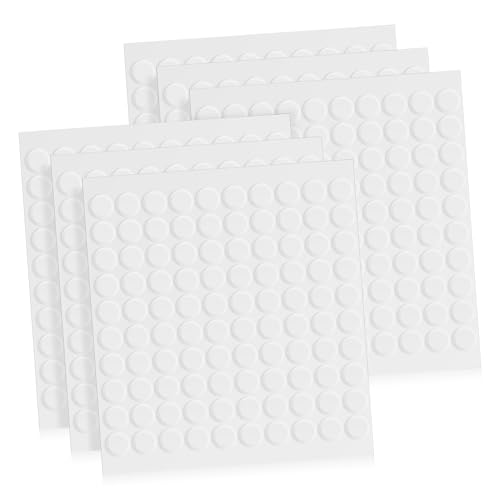 CORHAD 600 Stück Transparente Doppelseitige Klebepunkte aus Acryl Stark Haftend Leicht Entfernbar als Doppelseitiges Klebeband für Wände und Kreative Bastelprojekte von CORHAD