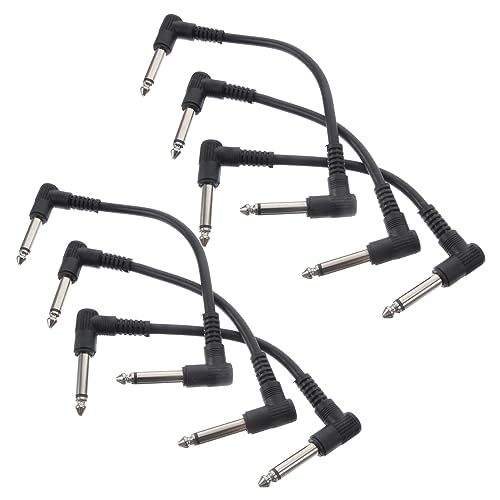 CORHAD 6Stücke Gitarren Patch Kabel Audio Kabel für Gitarre Bass Effekte Kompakt Leicht Resistent für Musikzubehör und Instrumente CORHAD 6Stücke Gitarren Patch Kabel Audio Kabel für Gitarre Bass Effekte Kompakt Leicht Resistent für Musikzubehör und Instrumente von CORHAD