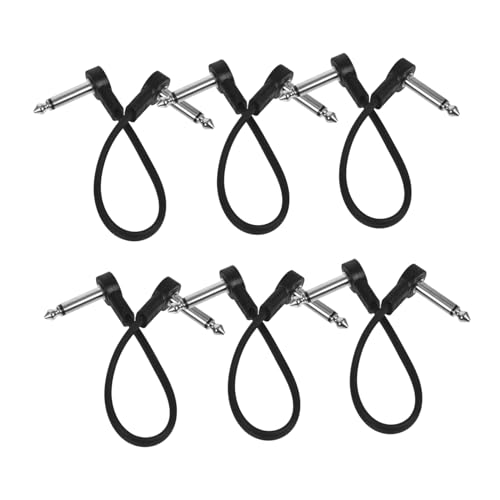 CORHAD 6Stücke Gitarrenkabel Hochwertige Linie für Gitarreneffekte Flexibles und Design für Enge Räume Langlebige und Audiokabel von CORHAD