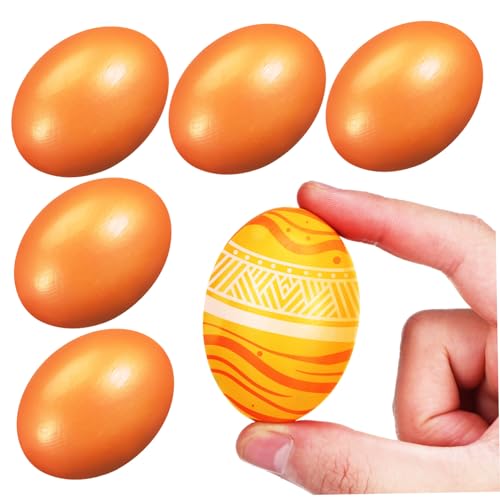 CORHAD 6Stücke Holzeier Unvollendete DIY Eier für Bastelprojekte Dekoration für Partys und Fotografie Vielseitig Einsetzbar für Kreative Gestaltungen und Heimdekoration von CORHAD
