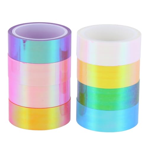 CORHAD 8 Stück Bronzing Washi Paper Tape Bunte Etiketten Aufkleber für Tagebuch Hand Account DIY Scrapbooking Kalender Dekoration Vielseitiges Klebeband CORHAD 8 Stück Bronzing Washi Paper Tape Bunte Etiketten Aufkleber für Tagebuch Hand Account DIY Scrapbooking Kalender Dekoration Vielseitiges Klebeband von CORHAD