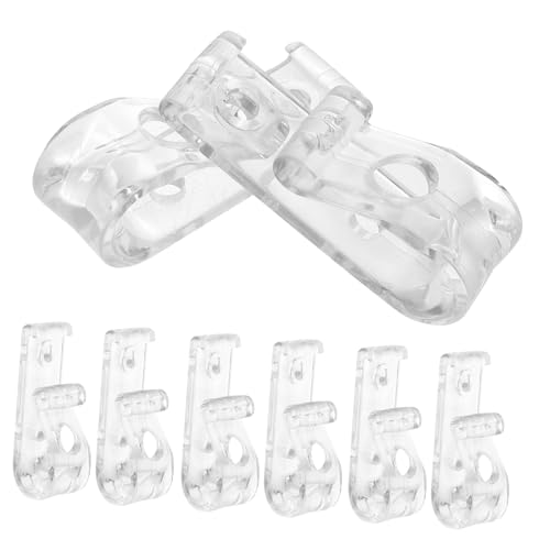CORHAD 8 Stück Perlenzubehör Clips Jalousieschnur Sicherheitshaken Rollos Ohne Bohren Jalousien Rollos Schnur Sicherheitsrollo Fenstervorhang von CORHAD