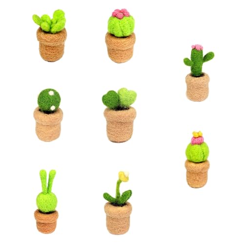 CORHAD 8 Stück Teiliges DIY Nadelfilzset für Mini-kakteen Sicheres Wollfilz-material Vielseitiges Bastelset für Handgemachte Dekoration und Originelles Hobby für Anfänger und Heimwerker CORHAD 8 Stück Teiliges DIY Nadelfilzset für Mini-kakteen Sicheres Wollfilz-material Vielseitiges Bastelset für Handgemachte Dekoration und Originelles Hobby für Anfänger und Heimwerker von CORHAD
