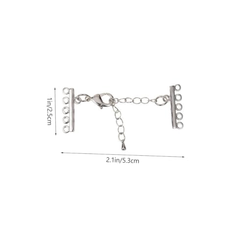 CORHAD 8 Stück Teiliges Edelstahl Schmuckverbinder Kettenverlängerung DIY Armband Verlängerungsketten für Halsketten und Armbänder Glatt Langlebig Hautfreundlich Vielseitig Einsetzbar von CORHAD