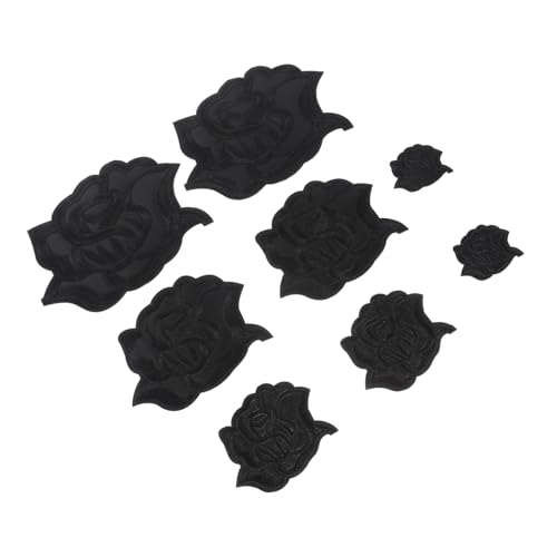 CORHAD 8 Stück Teiliges Schwarze Rosen Aufbügel-patches Bestickte Blütenapplikationen für DIY Kleidung Hüte Taschen Leichte Kompakte zum Reparieren und Verzieren von Mänteln und Jacken CORHAD 8 Stück Teiliges Schwarze Rosen Aufbügel-patches Bestickte Blütenapplikationen für DIY Kleidung Hüte Taschen Leichte Kompakte zum Reparieren und Verzieren von Mänteln und Jacken von CORHAD