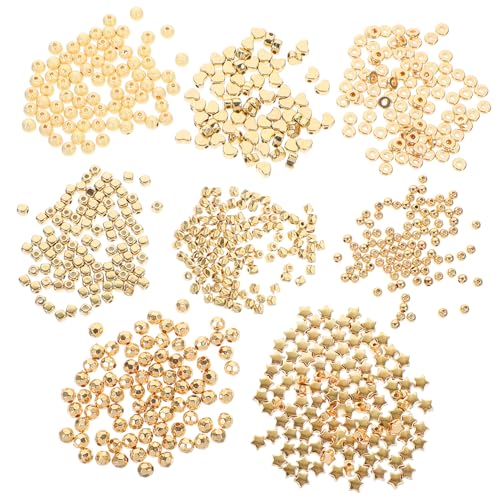 CORHAD 800 Stück DIY Lose Perlen mit Runden Quadratischen Sternförmigen und Herzförmigen Spacer Perlen für Schmuckherstellung Bunte Schmuckperlen zum Auffädeln Geeignet für Halsketten CORHAD 800 Stück DIY Lose Perlen mit Runden Quadratischen Sternförmigen und Herzförmigen Spacer Perlen für Schmuckherstellung Bunte Schmuckperlen zum Auffädeln Geeignet für Halsketten von CORHAD