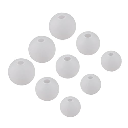 CORHAD 9 Stück Teiliges Kugelförmiges Silikon Epoxidharz Formset Flexible Langlebige DIY Gießform für Kreative Schmuck und Bastelprojekte nicht Haftend Leicht zu Reinigen für Resin Kunst von CORHAD