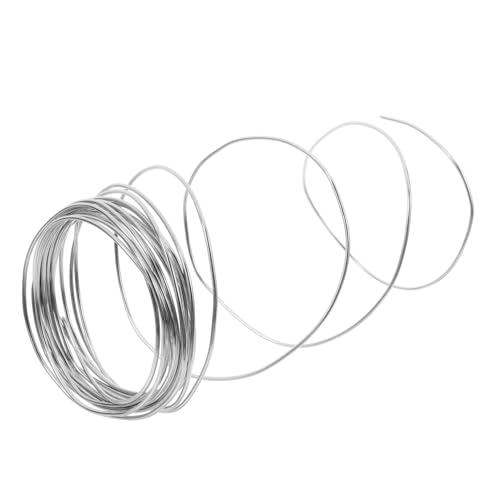 CORHAD Aluminiumdraht Flexibler und Biegsamer Metalldraht Silber für DIY Schmuck Blumenarrangements Kunsthandwerk und Heimdekorationsprojekte Oxidiert und Langlebig von CORHAD