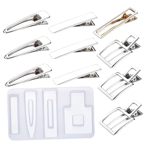 CORHAD DIY Silikon Haarspangen Gießform Flexible Schmuckform Teiligem Wasser Eckiges Design Leicht und Einfach zu Reinigen für Bastelliebhaber CORHAD DIY Silikon Haarspangen Gießform Flexible Schmuckform Teiligem Wasser Eckiges Design Leicht und Einfach zu Reinigen für Bastelliebhaber von CORHAD