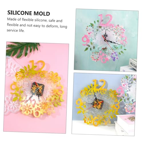 CORHAD DIY Silikon Uhr Gießform Floral Design Flexibel Langlebig Große Uhrform mit Uhrwerk für Kreative Epoxidharz Dekoration DIY Uhr Selber Bauen Geschenk CORHAD DIY Silikon Uhr Gießform Floral Design Flexibel Langlebig Große Uhrform mit Uhrwerk für Kreative Epoxidharz Dekoration DIY Uhr Selber Bauen Geschenk von CORHAD
