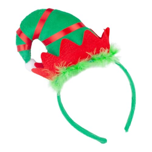 CORHAD Stirnband Mit Elfenhut Weihnachtselfen-stirnbänder Party-haar-accessoire Weihnachtsmann-kopfbedeckung Mit Glöckchen Elfenhut-stirnband Kreatives Haarbündel Fräulein Karikatur Stoff von CORHAD