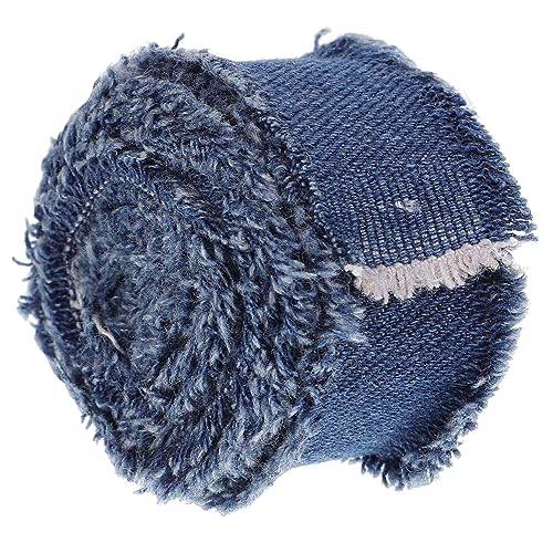 CORHAD Dunkelblaue Denim Band Breit Polyester Geschenkband zum Basteln Schleifenband für DIY Verpackung Dekoration Wiederverwendbar für Geschenkverpackungen Party Hochzeit Festtagsdeko von CORHAD