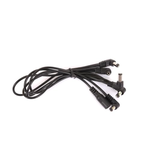 CORHAD Fach Rechtwinkliges Daisy Chain Kabel Stromkabel für Gitarren Bass-effektpedale Langlebiges Power-verbindungskabel mit Federsteckern für Sichere Stromversorgung Pedalen von CORHAD