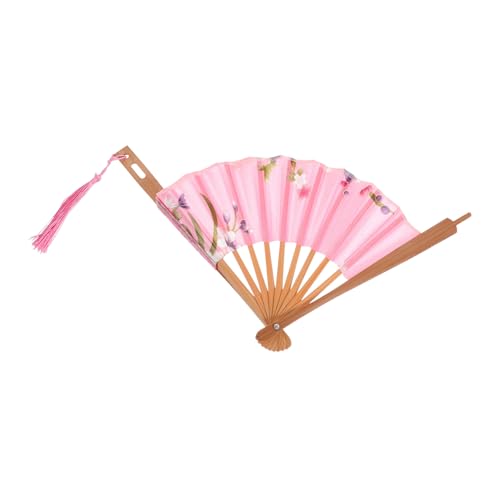 CORHAD Faltbarer Fächer Mit Langem Griff Runder Handfächer Faltbarer Runder Fächer Exquisites Muster Für Hochzeitsfeier Dekor Eleganter Tragbarer CORHAD Faltbarer Fächer Mit Langem Griff Runder Handfächer Faltbarer Runder Fächer Exquisites Muster Für Hochzeitsfeier Dekor Eleganter Tragbarer von CORHAD