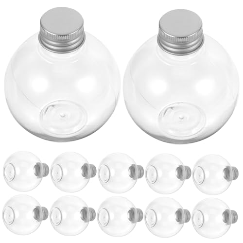 CORHAD Flaschen 150 Ml 25 Stück Runde Kunststoff-kugelflaschen Mit Deckeln Für Heimdekoration Partyzubehör Aufbewahrung Zufällige Auswahl von CORHAD
