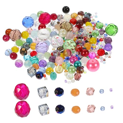 CORHAD Glasperlen Mix Beads für Schmuckherstellung DIY Bastelperlen für Armbänder Halsketten Spacer Perlen Zubehör Facettierte Deko Perlen CORHAD Glasperlen Mix Beads für Schmuckherstellung DIY Bastelperlen für Armbänder Halsketten Spacer Perlen Zubehör Facettierte Deko Perlen von CORHAD