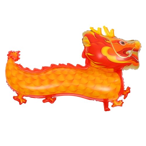 CORHAD Großer Chinesischer Drachen Luftballon Orange Vielseitige Dekoration für Neujahrsfeier Kindergeburtstag Indoor Outdoor Party Symbol für Glück und Wohlstand von CORHAD