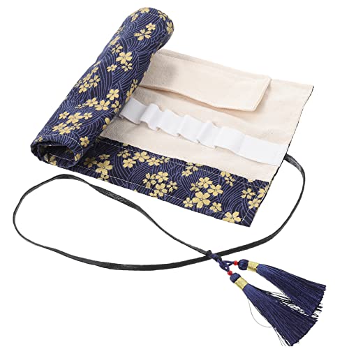 CORHAD Häkelnadeln Organizer Rolltasche Strapazierfähigem Material mit Fächern für Häkelnadeln und Strickwerkzeuge Praktischer Aufbewahrungsbeutel für DIY Projekte von CORHAD