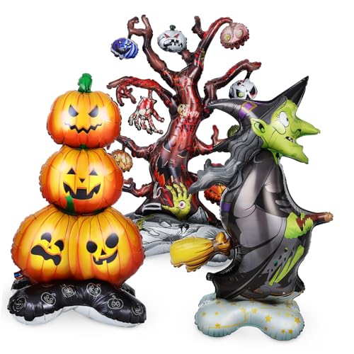 CORHAD Halloween Deko Pumpkin Halloweendeko Folienballons Partydeko Outdoor Indoor Halloween Party Zubehör von CORHAD