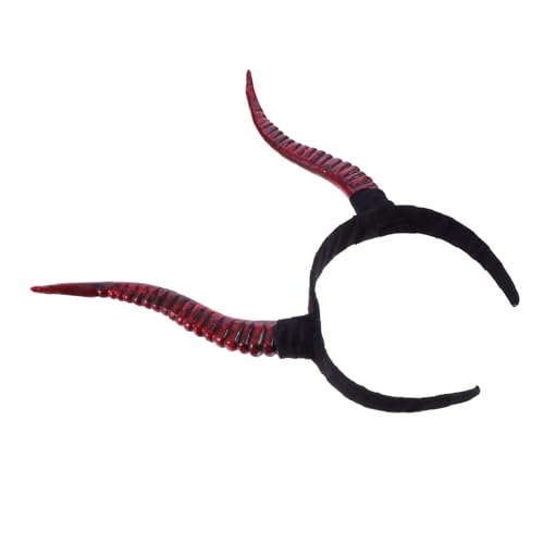CORHAD Halloween Stirnband mit Kreativen Roten Antilopenhörnern Modischer Kopfschmuck für Damen Einzigartiges Haarschmuck Halloween Zubehör für Kostüm und Cosplay Partys CORHAD Halloween Stirnband mit Kreativen Roten Antilopenhörnern Modischer Kopfschmuck für Damen Einzigartiges Haarschmuck Halloween Zubehör für Kostüm und Cosplay Partys von CORHAD
