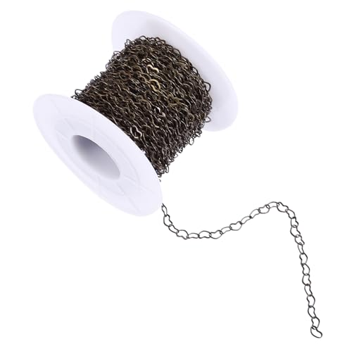 CORHAD Herz Gliederkette Breit Lang Schmuckkette für DIY Schmuckherstellung Sweater Chain Vielseitig Zuschneidbar für Halsketten Armbänder und Accessoires von CORHAD