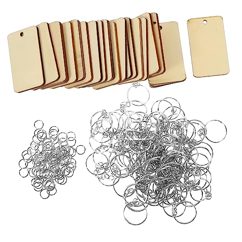 CORHAD Holz Schlüsselanhänger Blanke Holzanhänger zum Basteln Leicht Robust DIY Holzschilder mit Schlüsselring für Geschenke Namensschilder Taschenanhänger CORHAD Holz Schlüsselanhänger Blanke Holzanhänger zum Basteln Leicht Robust DIY Holzschilder mit Schlüsselring für Geschenke Namensschilder Taschenanhänger von CORHAD