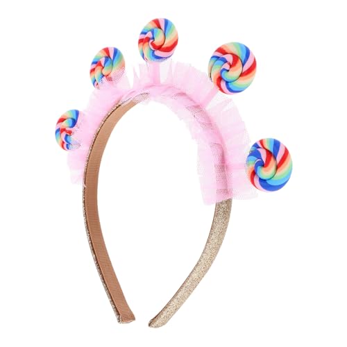 CORHAD Lutscher Haarband mit Cartoon-stirnband Süßes Party-haaraccessoire für Mädchen Bequemer Kopfschmuck für Geburtstagsfeiern und Freizeit von CORHAD
