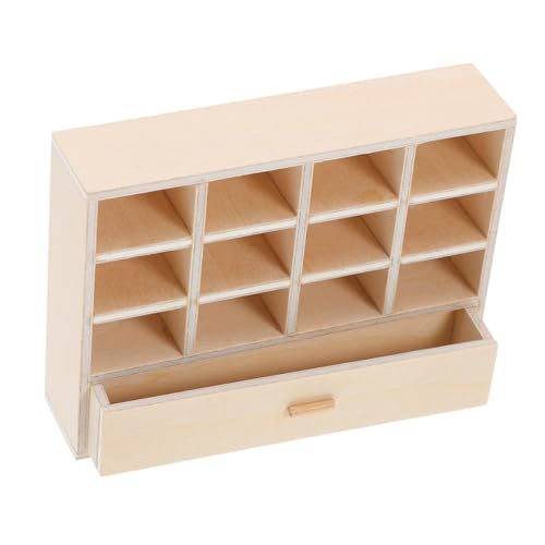 CORHAD Miniatur Speicher Organisationsschrank mit Schubladen aus Naturbelassenem Holz Platzsparendes Puppenhausmöbel für DIY dekoration und Vielfältige Puppenhaus szenen CORHAD Miniatur Speicher Organisationsschrank mit Schubladen aus Naturbelassenem Holz Platzsparendes Puppenhausmöbel für DIY dekoration und Vielfältige Puppenhaus szenen von CORHAD