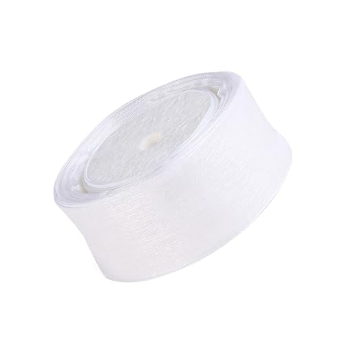 CORHAD Organza Geschenkband Weiß Breit für Hochzeit Dekoration DIY Bastelarbeiten Party Geschenkverpackung Elegantes Stoffband für Schleifen und Accessoires CORHAD Organza Geschenkband Weiß Breit für Hochzeit Dekoration DIY Bastelarbeiten Party Geschenkverpackung Elegantes Stoffband für Schleifen und Accessoires von CORHAD