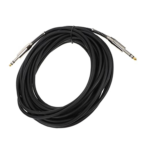 CORHAD Professionelles Gitarren Audiokabel für Mikrofon Audioverbindungen Langlebig Schwarz für Studio und Live Anwendungen Kompatibel mit Lautsprechern von CORHAD