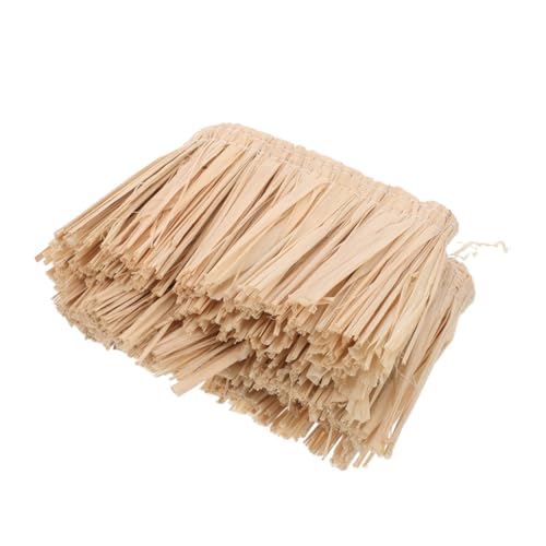 CORHAD Raffia Gewebe Dekorationen Rattan Ornamente Raffia Zum Basteln Hawaiianische Grasröcke Hawaiianische Party Vorräte Gewebte Ornamente Geldbörse Quaste von CORHAD
