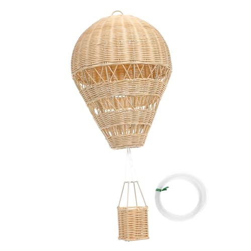 CORHAD Kinderzimmer Dekorativer Rattan Gewebter Heißluftballon Hängeornament Für Zuhause CORHAD Kinderzimmer Dekorativer Rattan Gewebter Heißluftballon Hängeornament Für Zuhause von CORHAD
