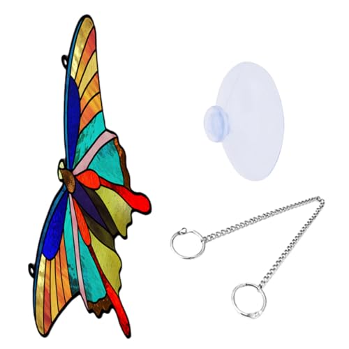 CORHAD Schmetterling Fenster Deko Hängendes Ornament Für Innen Und Außen Bunte -hängedeko Kunstvolle Fensterdekoration Für Und Garten von CORHAD