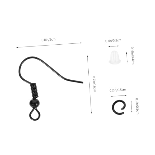 CORHAD Schwarze Ohrhaken für DIY Ohrringe Metallhaken mit Federmechanik Leichte Schmuckzubehör Sicherer Halt für Selbstgemachte Ohrringe Vielseitig für Ohrstecker und Bastelprojekte CORHAD Schwarze Ohrhaken für DIY Ohrringe Metallhaken mit Federmechanik Leichte Schmuckzubehör Sicherer Halt für Selbstgemachte Ohrringe Vielseitig für Ohrstecker und Bastelprojekte von CORHAD