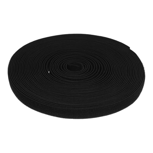 CORHAD Schwarzes Elastisches Band mit Befestigung Breit Dehnbar für Schneiderei DIY Gartenbänder Vielseitig Einsetzbar Weiches Nylon Strapazierfähig von CORHAD