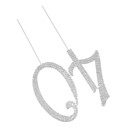 CORHAD Silberner Jubiläum Cake Topper mit Funkelnden Strasssteinen Wiederverwendbar und Nachhaltig Elegante Geburtstagstorte Dekoration für Hochzeitstag oder Geburtstag Anlass CORHAD Silberner Jubiläum Cake Topper mit Funkelnden Strasssteinen Wiederverwendbar und Nachhaltig Elegante Geburtstagstorte Dekoration für Hochzeitstag oder Geburtstag Anlass von CORHAD