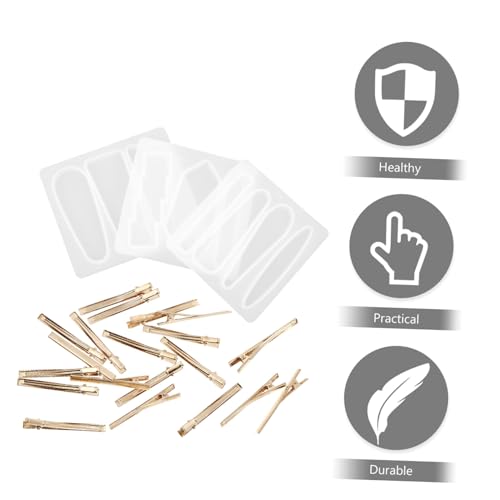 CORHAD Silikonform für DIY Haarklammern Gießform Epoxidharz Kristall Harzform Kreative Haarspangen Herstellung Praktisch Leicht zu Reinigen und Wiederverwendbar CORHAD Silikonform für DIY Haarklammern Gießform Epoxidharz Kristall Harzform Kreative Haarspangen Herstellung Praktisch Leicht zu Reinigen und Wiederverwendbar von CORHAD