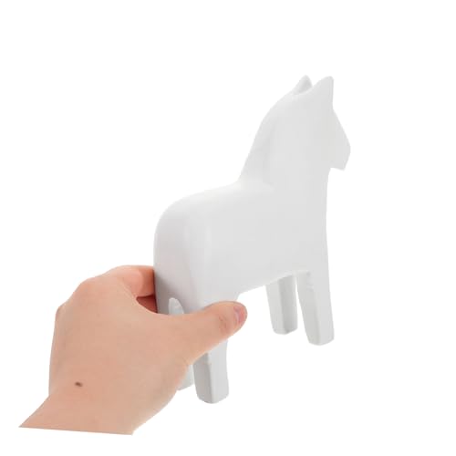 CORHAD Solide Holzpferd Figur zum Bemalen DIY Kreatives Nordisches Wohnaccessoire Natürliche Holzdekoration für Pferdeliebhaber Wohnzimmerdekoration CORHAD Solide Holzpferd Figur zum Bemalen DIY Kreatives Nordisches Wohnaccessoire Natürliche Holzdekoration für Pferdeliebhaber Wohnzimmerdekoration von CORHAD