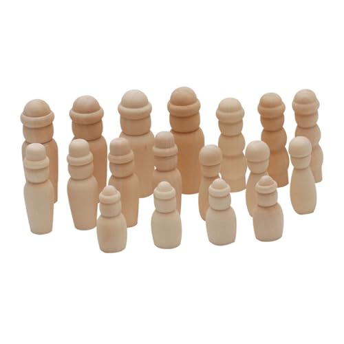 CORHAD Teiliges DIY Holzpuppen Rohlinge Naturbelassene Engel Menschen Figuren Bemalen und Basteln Nachhaltige Holzhandwerk figuren für Kreative und Erwachsene von CORHAD