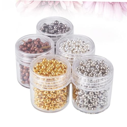 CORHAD Teiliges Eisenperlen Runde DIY Abstandsperlen für Armband Kette Schmuckherstellung Glatte Oberfläche Leicht zu Fädeln für Bastelprojekte und Geschenke CORHAD Teiliges Eisenperlen Runde DIY Abstandsperlen für Armband Kette Schmuckherstellung Glatte Oberfläche Leicht zu Fädeln für Bastelprojekte und Geschenke von CORHAD