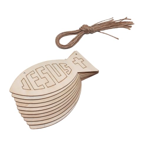 CORHAD Teiliges Holzchips mit Fischdesign DIY Holzanhänger aus Robustem Holz Handbemalbare Holzscheiben mit Glatter Oberfläche Inklusive Naturhanfschnüren für Bastelprojekte und Kreative CORHAD Teiliges Holzchips mit Fischdesign DIY Holzanhänger aus Robustem Holz Handbemalbare Holzscheiben mit Glatter Oberfläche Inklusive Naturhanfschnüren für Bastelprojekte und Kreative von CORHAD