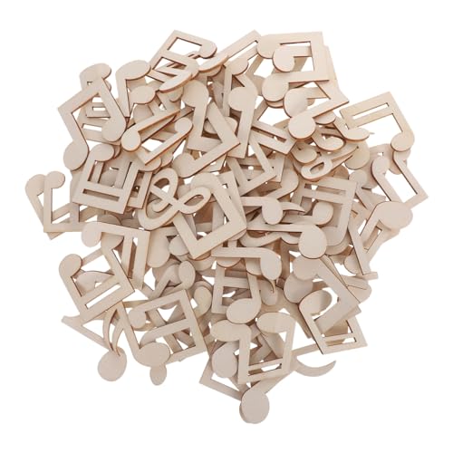 CORHAD Unbemalte Holznoten Bastelstücke Holz-musiknoten Formen Unfertige DIY Kinderspielzeug Kreative Holzscheiben für Malen Partydekoration von CORHAD