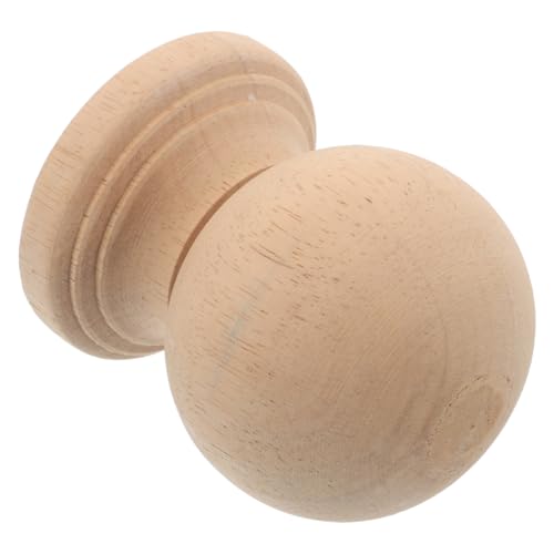 CORHAD Unlackierter Massivholz-ballknauf Treppenpfostenkappen Vintage Holztopper mit Natürlicher Maserung für Möbel Geländer Innen Außenbereich DIY Dekoration CORHAD Unlackierter Massivholz-ballknauf Treppenpfostenkappen Vintage Holztopper mit Natürlicher Maserung für Möbel Geländer Innen Außenbereich DIY Dekoration von CORHAD