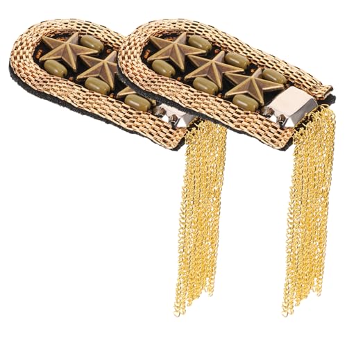 CORHAD Vintage Quasten Schulterepauletten Damen Brosche Metall Schmuckset Dekorative Schulterklappen als Modisches Accessoire Goldfarbene Anstecknadeln für Kleidung und Kostüm CORHAD Vintage Quasten Schulterepauletten Damen Brosche Metall Schmuckset Dekorative Schulterklappen als Modisches Accessoire Goldfarbene Anstecknadeln für Kleidung und Kostüm von CORHAD